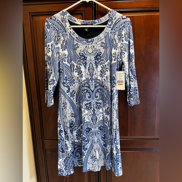 Karen Kane NWT 3/4 Length Sleeve T-Shirt Dress - S - Picture 2 of 8